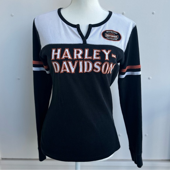 RARE Y2K Vintage Harley-Davidson Embroidered Top - Picture 3 of 5